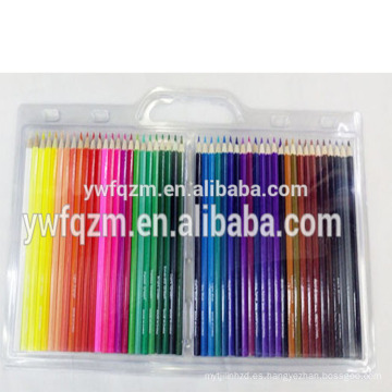 lápiz promocional del color del arco iris de madera